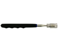 TIVOLY - Tige Magnétique Télescopique L81cm - Outil de Ramassage Pièces Métalliques en Accès Difficile - LED Activable/Désactivable (Pile Incluses) - Poignée Ergonomique - Poids Maximum Supporté 1kg