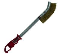 TIVOLY XT20251006174 Brosse à Main Ergonomique, convexe, Fil Acier Laitonné