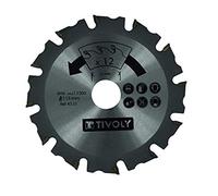 Tivoly Disque à sculpter pour meuleuse angulaire – Tronçonner le bois et les corps étrangers – 115 mm