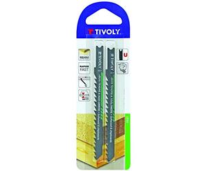 TIVOLY XT505320049 - Blister MADERA BLANDA Y AGLO. / Hoja de sierra de calar largo 100 mm corte 75 mm (Envase de 2 pz.)