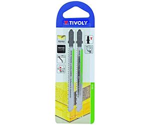 TIVOLY XT505520019 - Blister MADERA BLANDA Y AGLOMERADO/Hoja de calar largo 100 mm corte 75 mm (Envase de 2 pz.)