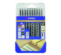 Tivoly XT505570001 Lames de scie sauteuse, Gris, Set de 10 Pièces