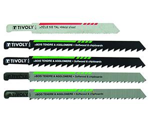 Tivoly XT50572004310 Lot 5 LSS Coffret de Lames de scies sauteuse Peugeot, argent