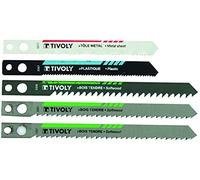 Tivoly XT50572004311 Lot de 5 lames de Scie Sauteuse MAKITA bois plastique tôle