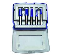 Tivoly XT606470001 Fraises de défonceuse droite à rainurer, Gris, Set de 5 Pièces