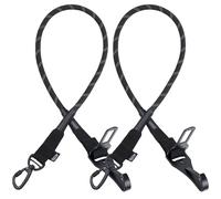 Tivray 2PCS Ceinture de Sécurité pour Chien en Voiture, Ceinture Universelle avec Boucle et Mousqueton, Clip Verrouillable Rotatif à 360°, Harnais de Sécurité Réfléchissant pour Animaux, Noir