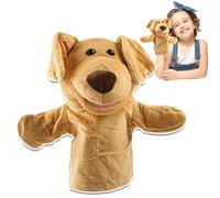 TIVUNORON Chiot Marionnette à Main, Peluche Chiot Marionnette Jouet, Marionnette Animale Racontant des Histoires, pour l'enseignement en Maternelle, Histoires à Dormir Debout, Cadeaux pour Enfants