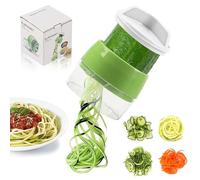 TIVUNORON Coupe Légume Spiralizer 4 en 1, Pirale de Légumes Trancheuse, Spaghetti Coupe Légumes, Coupe-Légumes en Acier Inoxydable, Trancheuse pour Pomme de Terre, Carotte, Courgette, Spaghettis