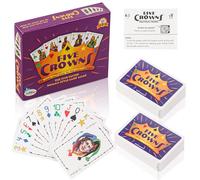 TIVUNORON Jeu de Cartes Cinq Couronnes - Jeu Familial Classique pour 1 à 7 Joueurs, Jeux de Cartes Essentiels pour Jeunes, Cartes de Poker pour Fêtes et Soirées Conviviales (Version Anglaise)