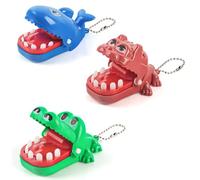 TIVUNORON Lot de 3 jouets croco dents de crocodile, jeu familial pour enfants