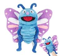 TIVUNORON Papillons Marionnette à Main, Peluche Papillons Marionnette Jouet, Marionnette Animale Racontant des Histoires, pour l'enseignement en Maternelle, Histoires à Dormir Debout