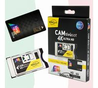►TIVUSAT 4K UHD Carte Noire & SmarCam De DIGIQUEST, TV Italia En HD/ 4K