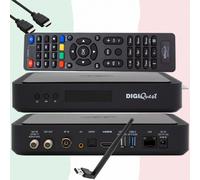 Tivusat Carte 4K UHD + DigiQuest Q80 Récepteur Satellite + Wifi (Pas Activé)