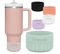 Tiwkabm Bottes en silicone personnalisées, compatibles avec les gobelets Stanley de 591 à 1200 ml, les bouteilles d'eau Hydro Flask de 340 à 710 ml et plus de bouteilles/gobelets avec fond de 7,4 à