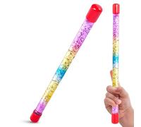 Tiwoca Baguette Magique 31 cm, Magic Wand, Tube sensoriel coloré avec Liquide - Accessoire élégant pour déguisement Enfant: Petite Princesse, fée ou Magicien - Baguette sorciere Enfant