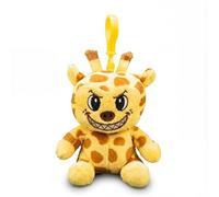 Tiwoca Porte-clés girafe en peluche de 13 cm - Doudou coquin comme porte-bonheur pour les déplacements - Ange gardien unique comme cadeau pour enfants et adultes