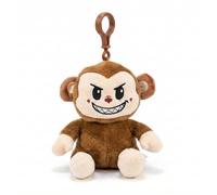 Tiwoca Porte-clés singe en peluche 13 cm - Doudou coquin comme porte-bonheur pour les déplacements - Ange gardien unique comme cadeau pour enfants et adultes
