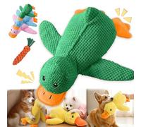 tiwuuyo Canard apaisant - Jouet à mâcher pour chien - Coussin apaisant en peluche douce et rembourrée - Jouet à mâcher durable pour chiots et personnes âgées (B, petit)