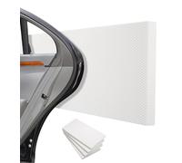 Tixexo 4 Mousse Protection Garage 40 x 20 x 2 cm, Protection Murale pour Le Garage Autocollante, étanche Protection Portiere Voiture pour La Protection Mur de Voiture et de Garage, Blanc