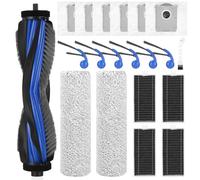 Tixexo Accessoires de Rechange pour Ecovacs Deebot T80 Omni Aspirateur, 1 Brosse Principale, 2 Brosse à Rouleau, 4 Filtres, 6 Brosses Latérales, 6 Sacs à Poussière et 1 Brosse de Nettoyage