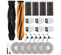 Tixexo Accessoires pour Dreame X50 Ultra Complete/L50 Pro Ultra/X50 Master,2 Brosse Principale,4 Filtre,6 Lingettes,6 Brosses Latérales,6 Sacs à Poussière, Pièces de Rechange pour X50 Ultra Complete
