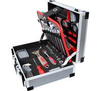 TIXIT ALU Coffret à outils "Profi" 92 - pièces, dans un coffret à outils robuste 60800