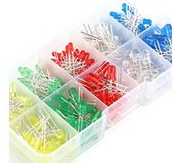 Tixiyu Assortiment de LED Kit de Diodes électroluminescentes de Haute qualité pour la Réparation de Bricolage 300 Pièces Ensemble de Diodes électroluminescentes de 3 Mm 5 Mm pour les Professionnels de