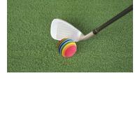 Tixiyu Balles de Légères EVA à Rayures, 50 Pièces, pour Pratique Intérieure, Haute Résistance à l'usure, Jouet de Divertissement coloré pour Animaux de Compagnie (Boule rayée Arc-en-Ciel/6 Couleurs)