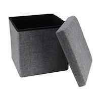 Tixiyu Banc de Rangement Pliable Peu Encombrant pour Le Bureau à Domicile, Siège Cubique en Tissu écologique pour Jouets-1 Grand, 1 Housse (Grand)