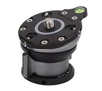Tixiyu Base de Nivellement pour Trépied en Alliage D'aluminium Durable avec Niveau à Bulle pour Tête Panoramique, 1 X Rotule Incluse, Applicable pour Les Appareils Photo