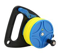 Tixiyu Bobine de Plongée Bobine de Doigt de Corde D'ancrage Solide pour la Plongée en Exil de Grotte, Ligne en Nylon Antirouille, pour la en Apnée (roue bleue)