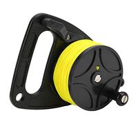 Tixiyu Bobine de Plongée Bobine de Doigt de Corde D'ancrage Solide pour la Plongée en Exil de Grotte, Ligne en Nylon Antirouille, pour la en Apnée (roue noire)