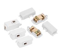 Tixiyu Boîte de Connecteur en Cuivre avec Séparateur de Borne Précis avec Couvercle Isolant Amovible, pour un Câblage Rapide, pour le Câblage des Plafonniers Matériau Taille Quantité (ZK-T1)
