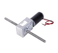 Tixiyu Boîte de Vitesses en Métal à Double Arbre 12V, Moteur de Réduction de Vitesse à Vis sans Fin, Filetage M8 pour les Amateurs de Bricolage à Domicile (Rapport de réduction 290)