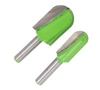 Tixiyu Box Bit Set 8in Shank Durable Dish Carving Router pour les Menuisiers Vert Vif 2 Pièces, Idéal pour les Petits Bols, Plateaux à Monnaie, Boîtes à Bijoux CNC et Routeurs Portables