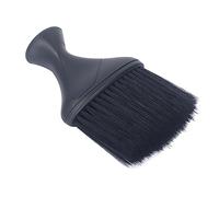 Tixiyu Brosse à Cheveux en Nylon Noir pour le Cou, Plumeau à Cheveux Oblats Doux pour une Utilisation Pratique, Propre et Douce pour les Professionnels du Salon - ABS, 1 Pièce