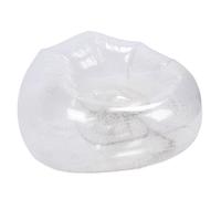 Tixiyu Chaise Gonflable en PVC, canapé de Soufflage Transparent avec Dossier Ergonomique pour Une Utilisation en Plein Air Intérieure, Portable Léger (Argent)