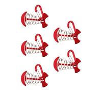 Tixiyu Chevilles d'ancrage de Pont en Arête de Poisson, Boucle de Fixation à Crochet à Ressort Durable pour Le Camping et Les Divertissements en Plein Air