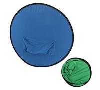 Tixiyu Chromakey Écran de fond pliable 2 en 1 pour photographie en direct Bleu Vert
