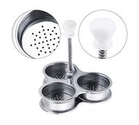 Tixiyu Cuiseur à œufs en Acier Inoxydable, Chaudière à œufs Portable, Machine à à la Coque Rapide pour la Cuisson des dans une Petite Cuisine ou un Dortoir 15,5 Cm X 15,5 Cm (Argent)