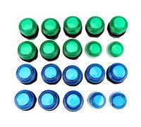 Tixiyu Ensemble de Pièces de Jeu D' avec Boutons et Joysticks Lumineux par LED-parfait pour le Projet de Jeu PC D'-pour les Amateurs de Bricolage