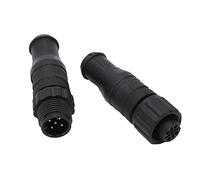 Tixiyu Ensemble de Terminaisons Marines Mâles et Femelles Précises pour Réseaux NMEA 2000, Construction ABS Durable, 5 Broches IP67 étanche, 2 Pièces pour Réseaux Lowrance