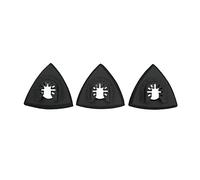 Tixiyu Ensemble Durable de Patins de Ponçage Multi-outils Oscillants Triangulaires pour le Meulage des Coins, Opération Facile pour, Chicago, Craftman Matériau : ABS, Acier Inoxydable, 3 Pièces