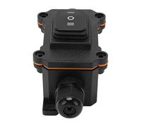 Tixiyu Interrupteur à Bascule Noir étanche à 3 Positions Sensible pour Voiture Bateau Bateau RV, 12 V 16 A IP68 Universel