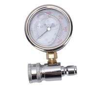 Tixiyu Jauge de Laveuse Haute Pression en Acier Inoxydable, Double échelle, Indicateur 6000PSI pour Tuyau de Machine à Laver