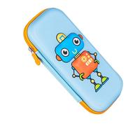 Tixiyu Jolie Trousse à Crayons Robot 3D de Grande capacité pour Enfants, Porte-stylo Portable pour Garçons et Filles, Bleu clair, casual