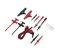 Tixiyu Kit de Fils de Test Multimètre Embouts en Laiton Durables pour la Réparation électrique Automobile pour L'industrie/l'électronique, Matériau PVC+PA 30VAC-60VDC Maximum 19A