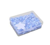 Tixiyu Kit de Perles de Poney Couleur Bonbon, Belles Perles de Cheveux pour la Fabrication de Bracelets et de Colliers, Design Unique pour les Fêtes, les Festivals de Films (Bleu)