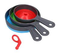 Tixiyu Kit D'entonnoir en Silicone de Haute qualité avec Poignée en ABS [drain multifonctionnel] pour la Cuisine et la Maison adapté à L'huile de Confiture Blanc 3 Pièces