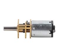 Tixiyu Moteur de Boîte de Vitesses à Performances Stables, Boîte de Vitesses en Métal GA12-N20 DC 3V 15-1000RPM pour Systèmes D'automatisation (300 tr/min)